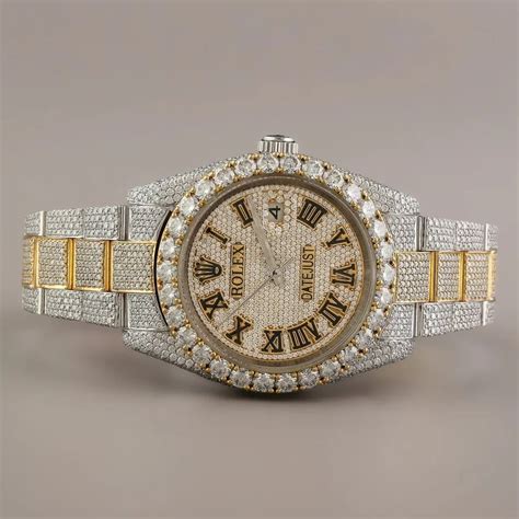 fake diamond watch|moissanite diamond watch hip hop.